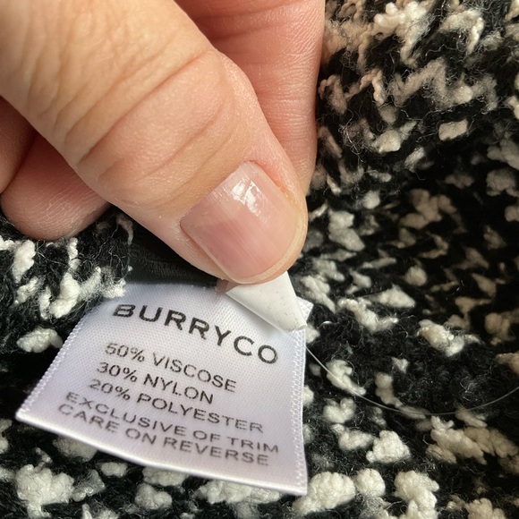 Burryco. Zebra Print Cut Out Sweater - Picture 5 of 5